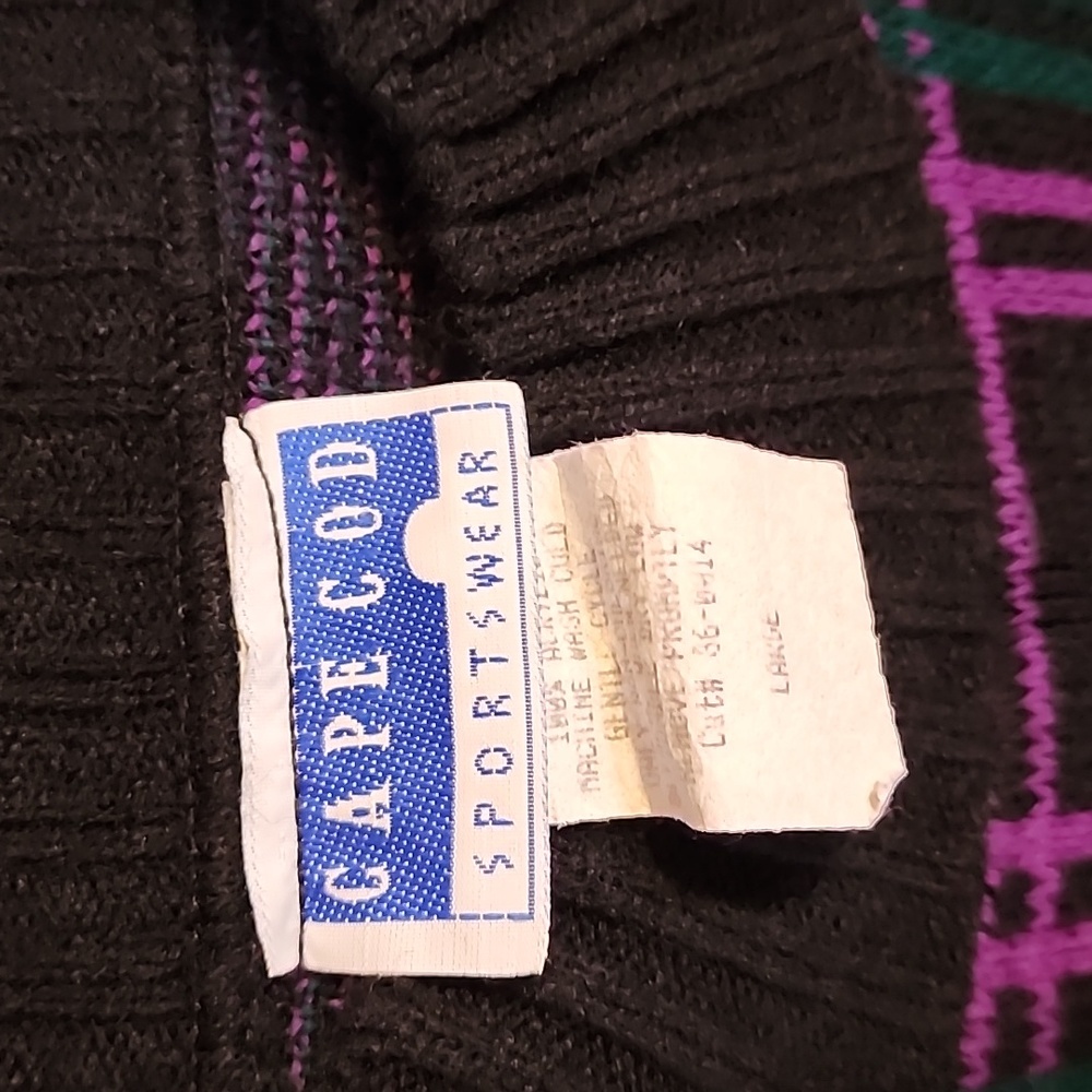 Vintage Cape Cod Sportswear Roses Sweater - Picture 4 of 8